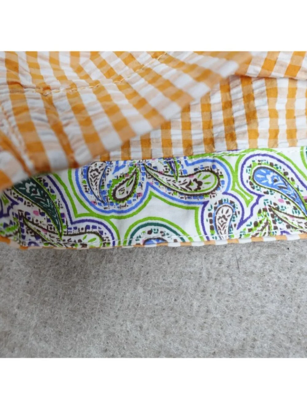 Robert Graham Mens Shorts 40 Orange Plaid Forgione Seersucker Side Adjusters NEW